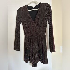 Topshop glitter stripe romper